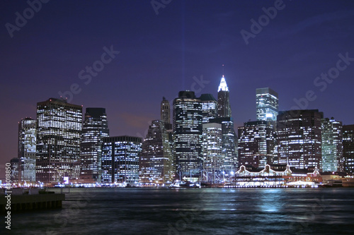 night lights of lower manhattan