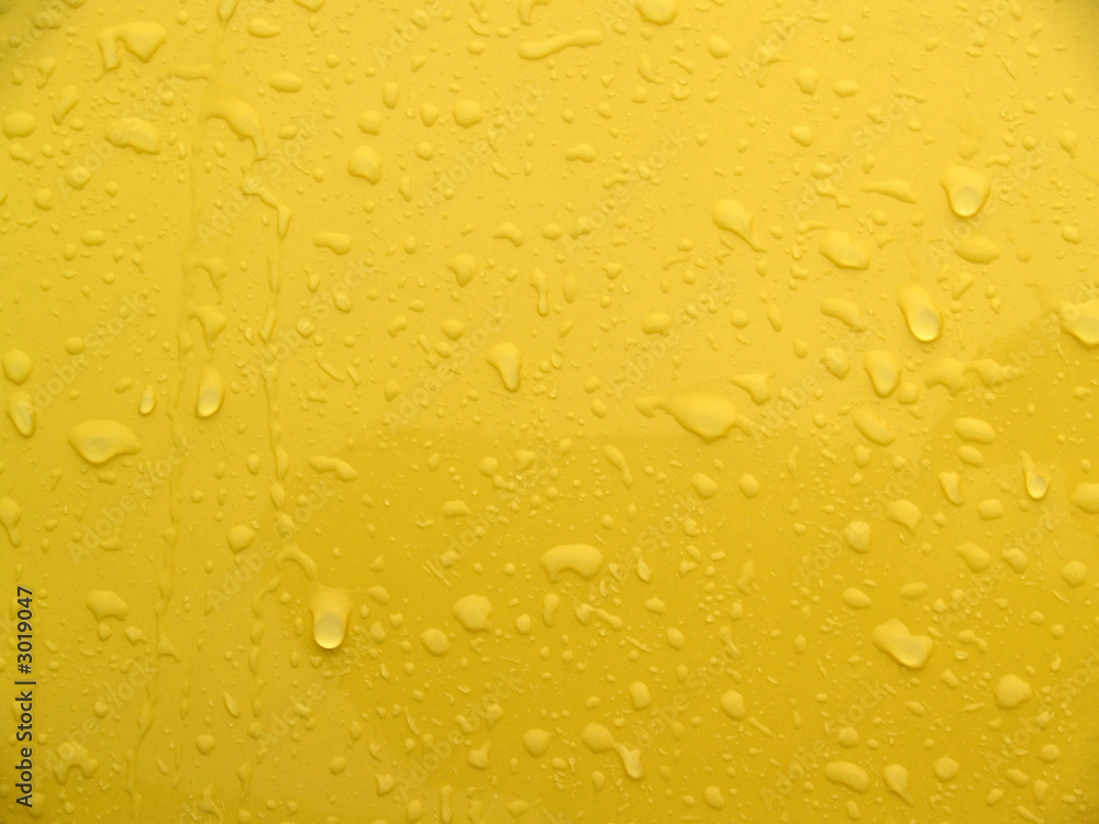 backgrounds: textural: wet yellow painted metal backgrounds: textural: wet yellow painted metal