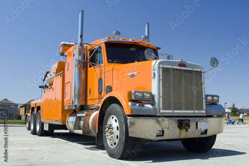 orange truck