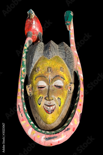 vintage african mask photo