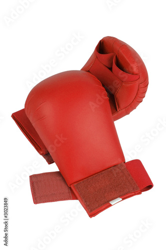 red karate gloves photo