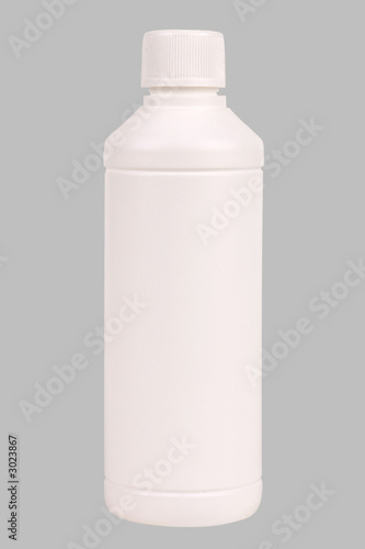 white plastic bottle