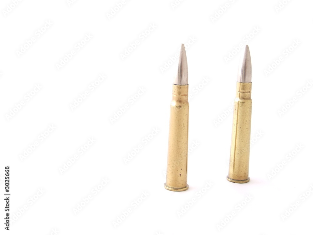 wwii rifle bullets on white - 6 wwii rifle bullets on white - 6