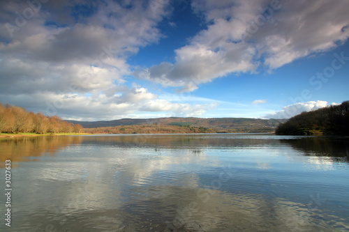 sky reflexion in water