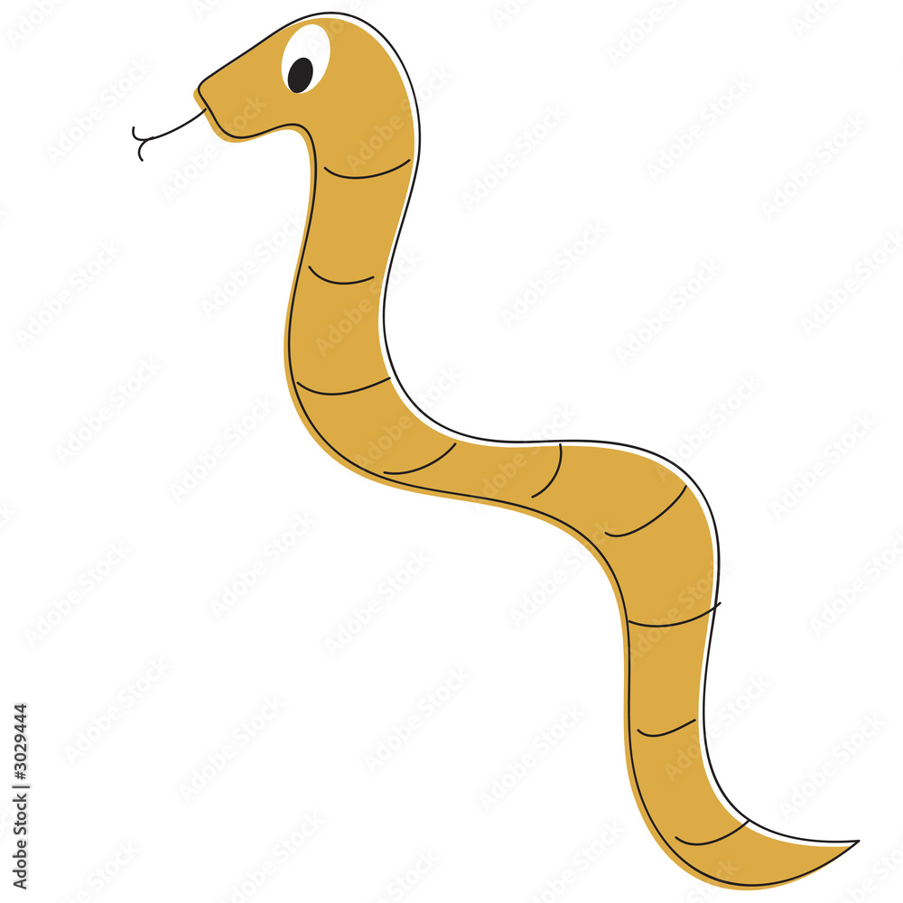 Naklejka premium cartoon snake