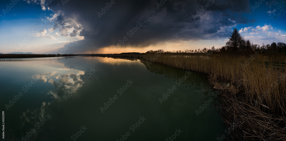 storm at the lake