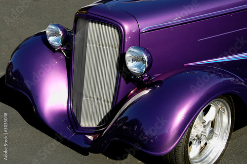 purple vintage car