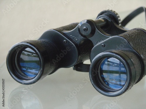 binoculars awaiting use