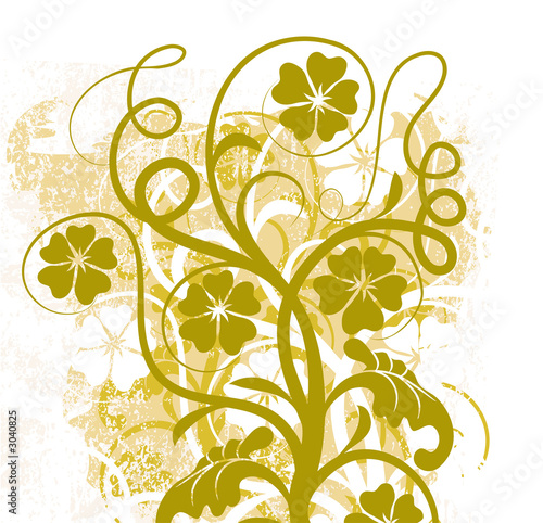 grunge floral background