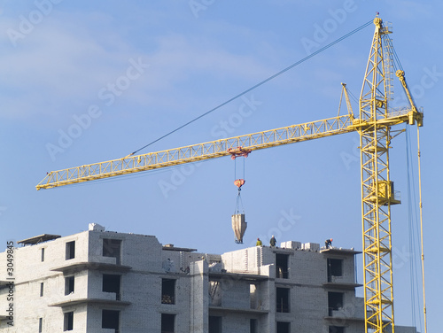crane and building construction