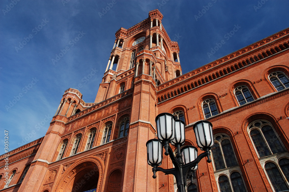 Obraz premium rotes rathaus in berlin