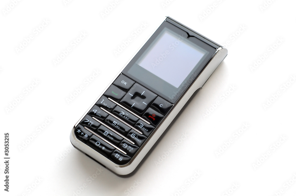 modern mobile phone with white background modern mobile phone with white background
