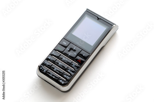 modern mobile phone with white background