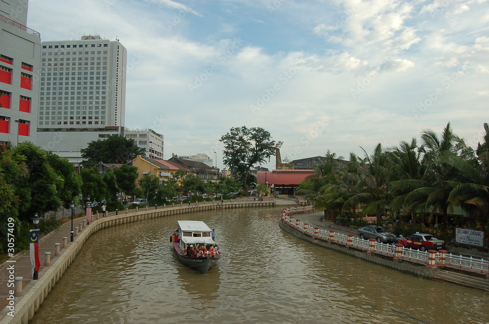 malacca river , malacca , malaysia