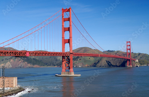 golden gate bridge from fort point viewpoint