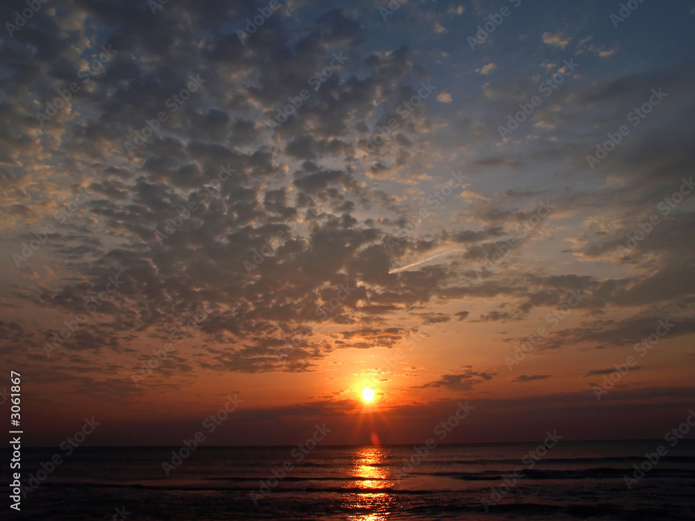 the sunrise at virginia beach