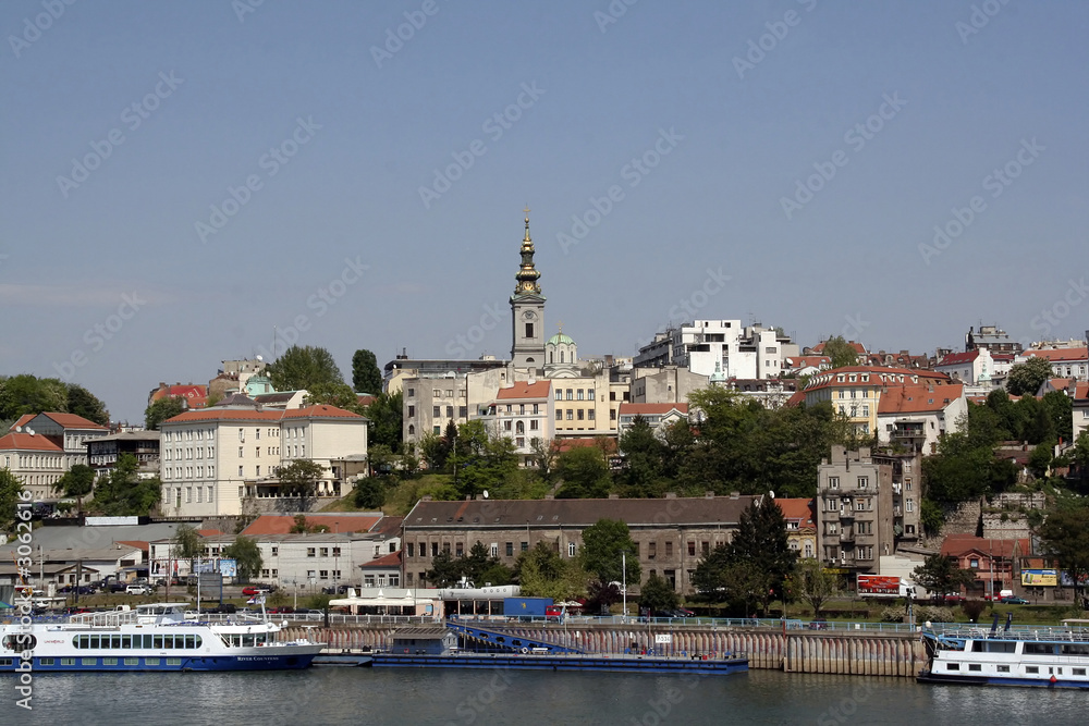 old belgrade from the river sava