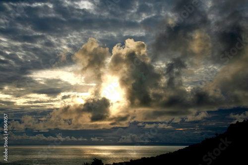 guam dark sunrise