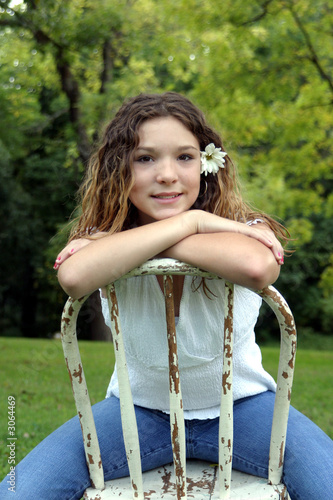 teen girl smiling