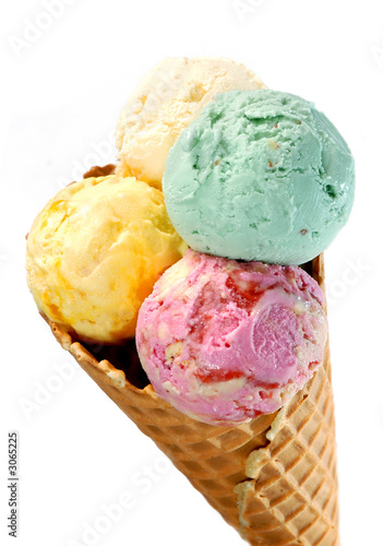  waffle basket with ice-cream