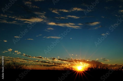 blue sunset