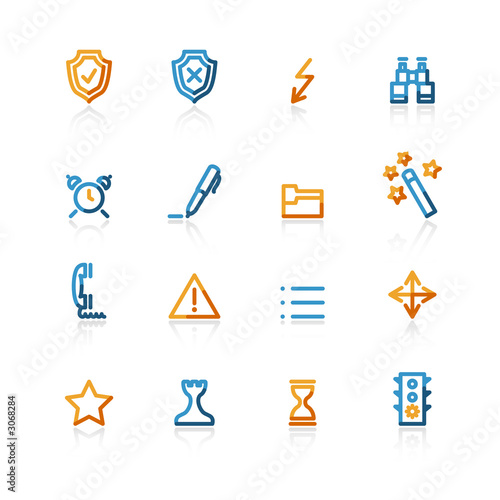color contour administration icons