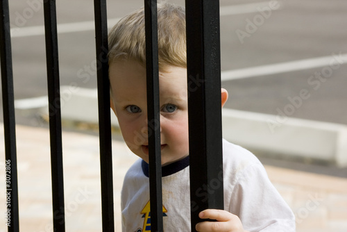 curious young boy