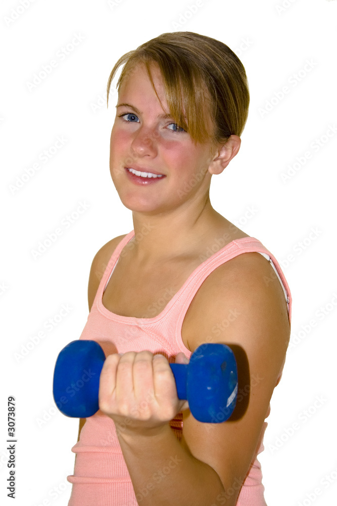 khollie working out with dumbell khollie working out with dumbell