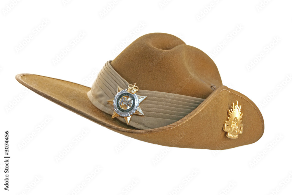 australian army slouch hat Stock Photo 