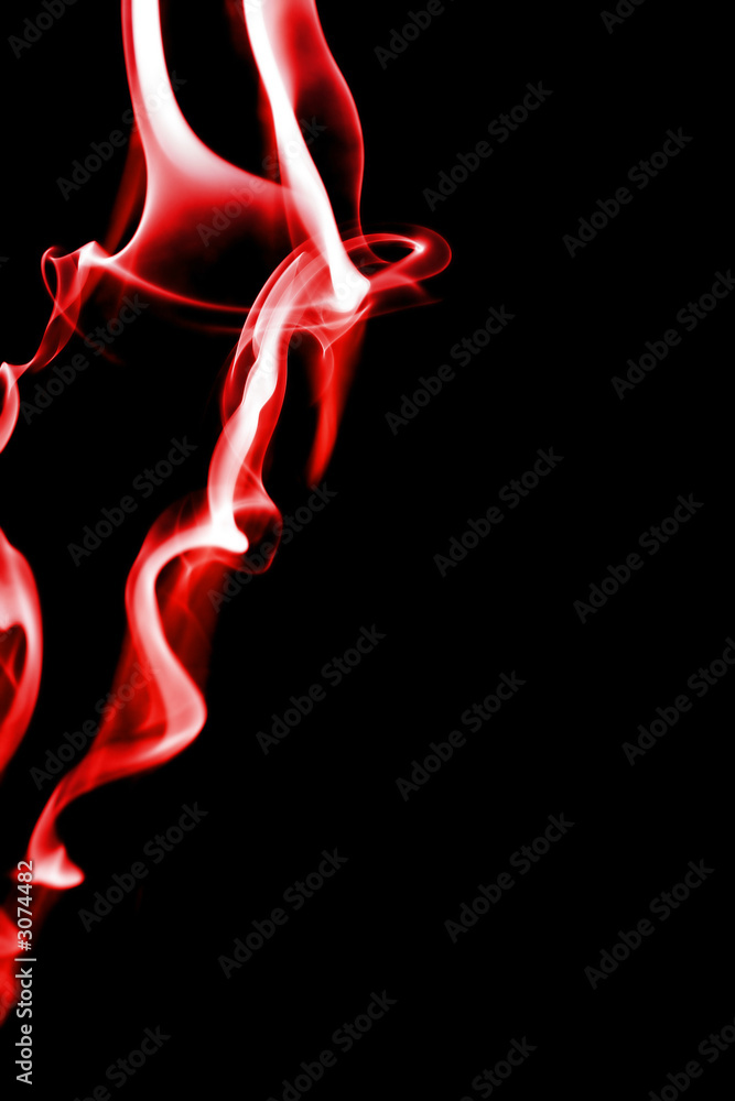 red smoke trails