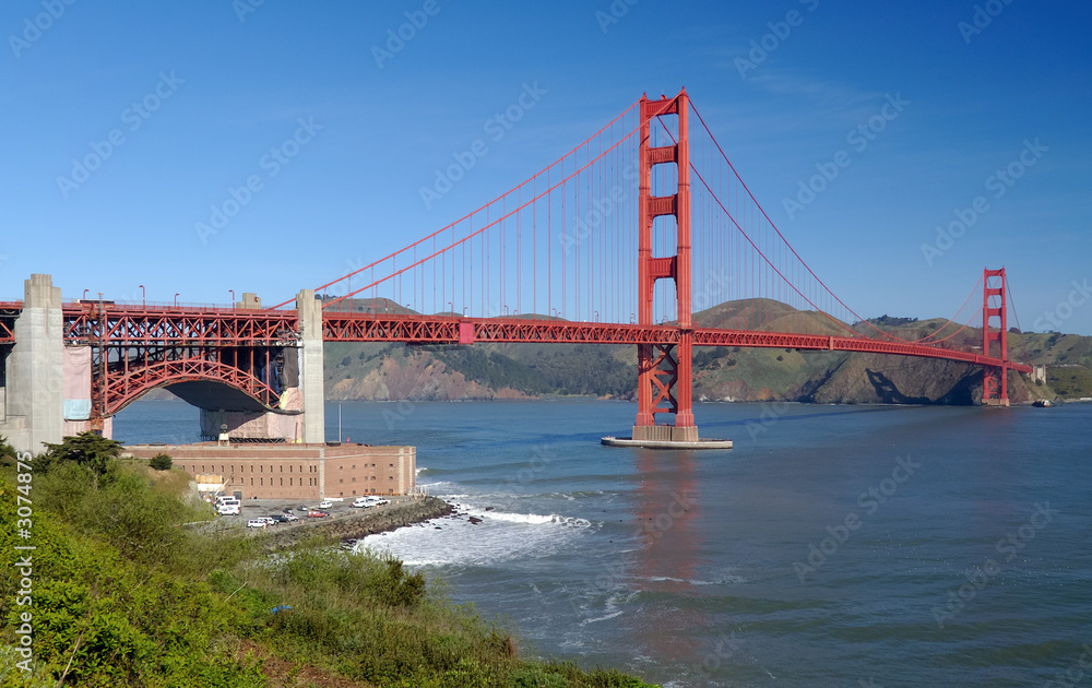 golden gate bridge and fort point golden gate bridge and fort point
