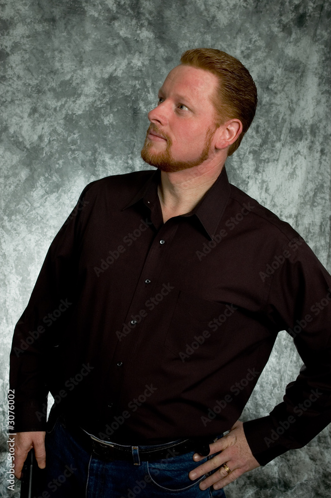Obraz premium red haired man