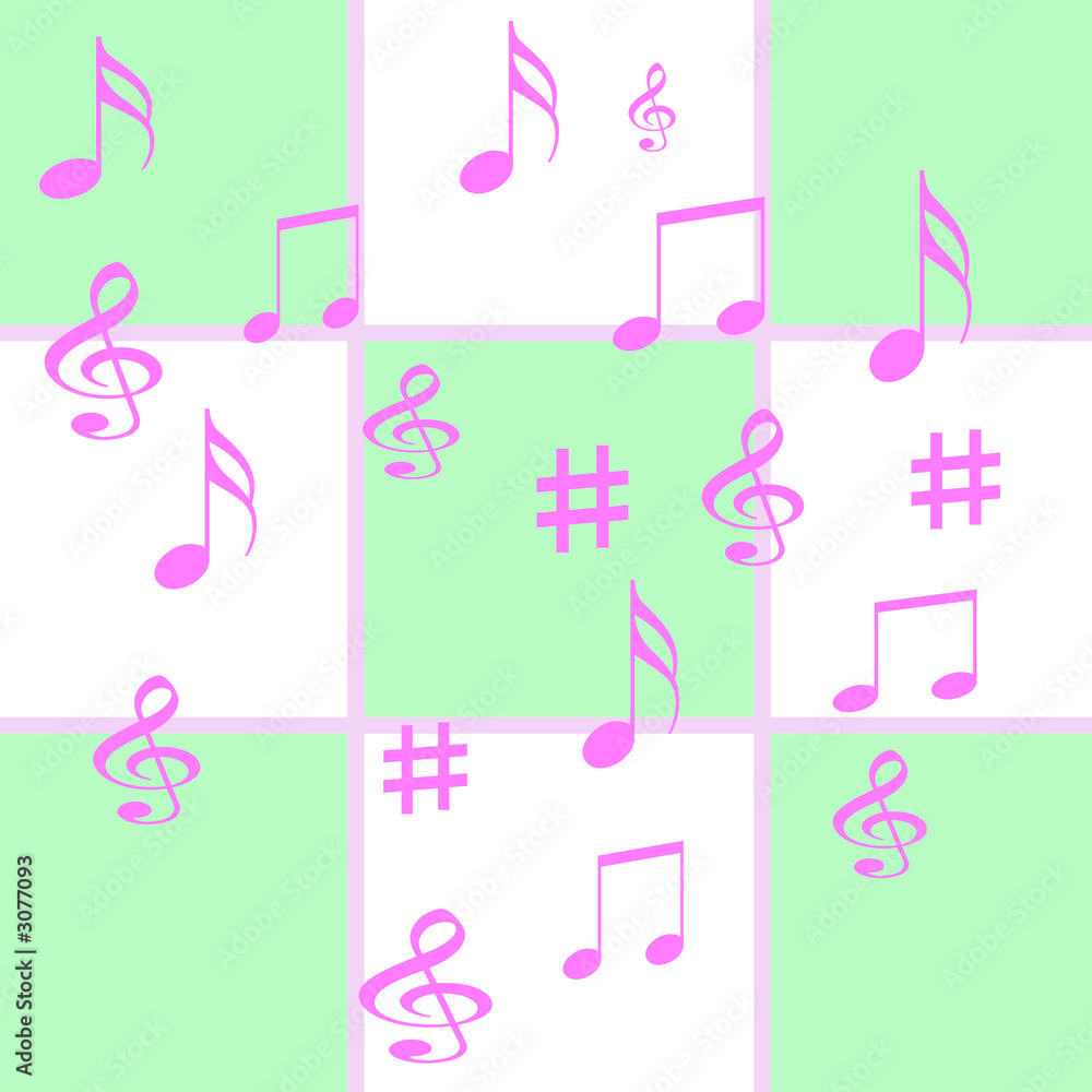 music notes wrap