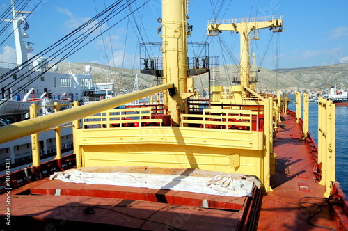 aboard a dry bulk carrier ship in piraeus