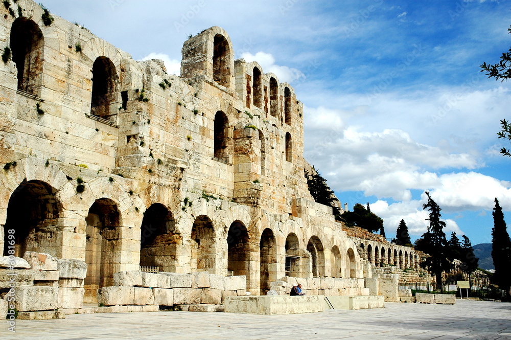 the entrance to the arena at the acropolis