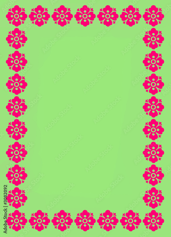 floral boardered background