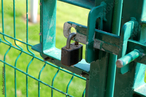 padlocked gate