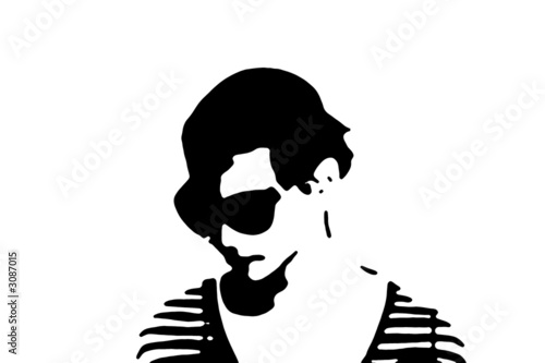 frau mit brille