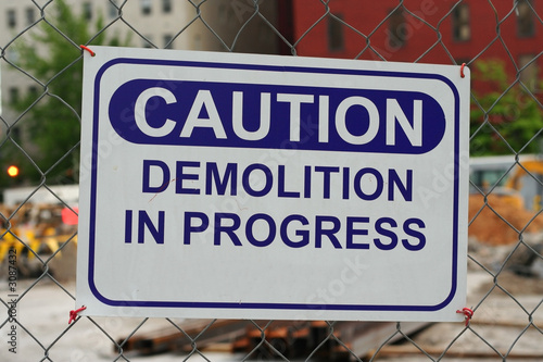 demolition in progress