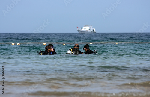 Foto group of skin-divers