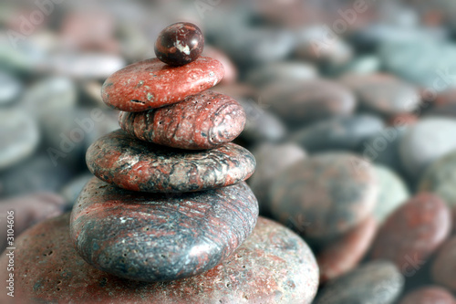 Canvas Print zen am strand