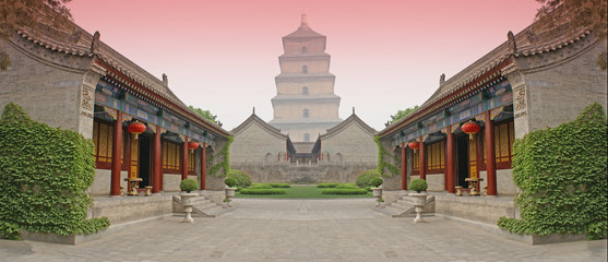 Wandcirkels China Traditionele Chinese vechtarena  © BBB3