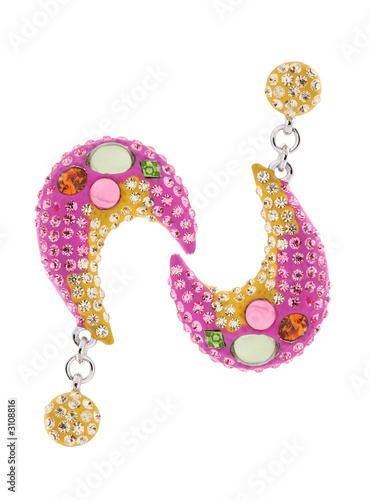 pink earring