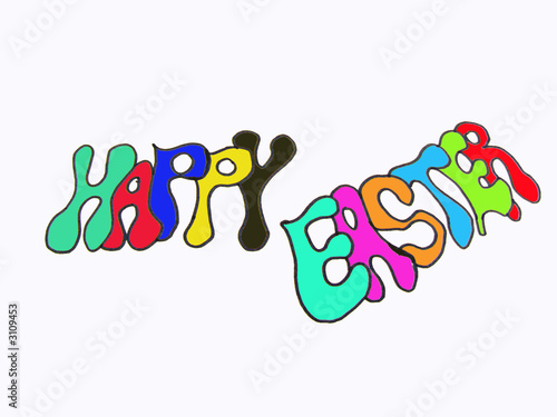 happy easter sign