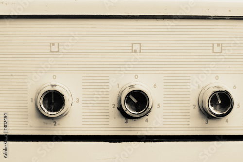 retro oven knobs photo