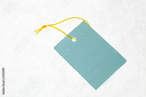 card message blue banner