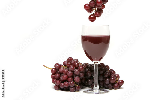 Εκτύπωση καμβά red grapes and wine