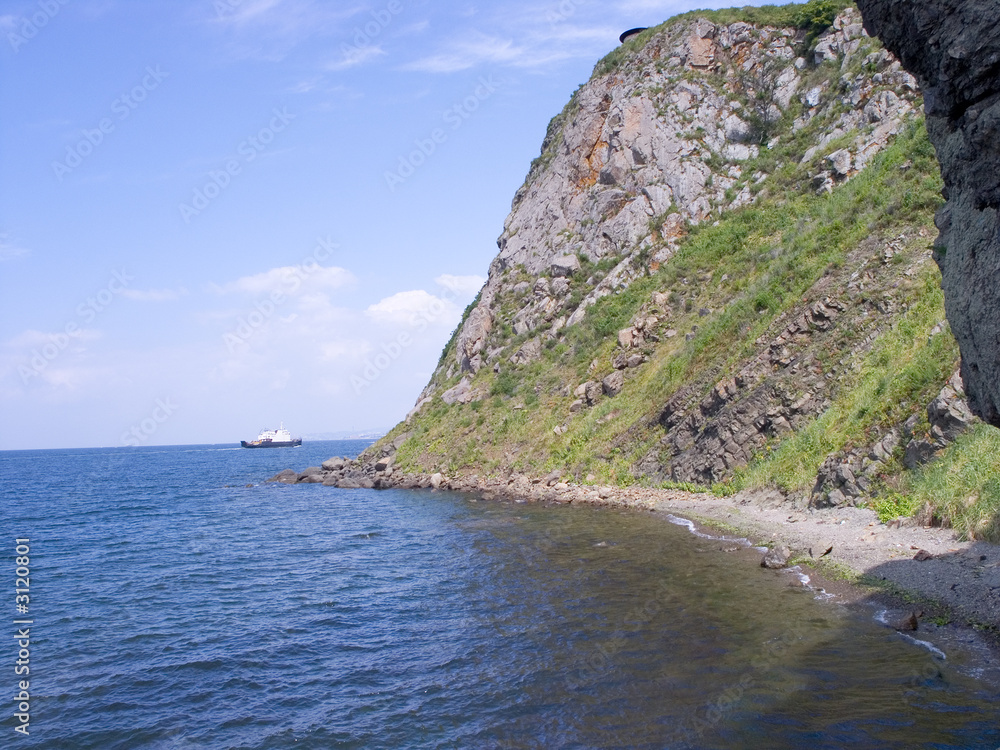 coast of russian island
