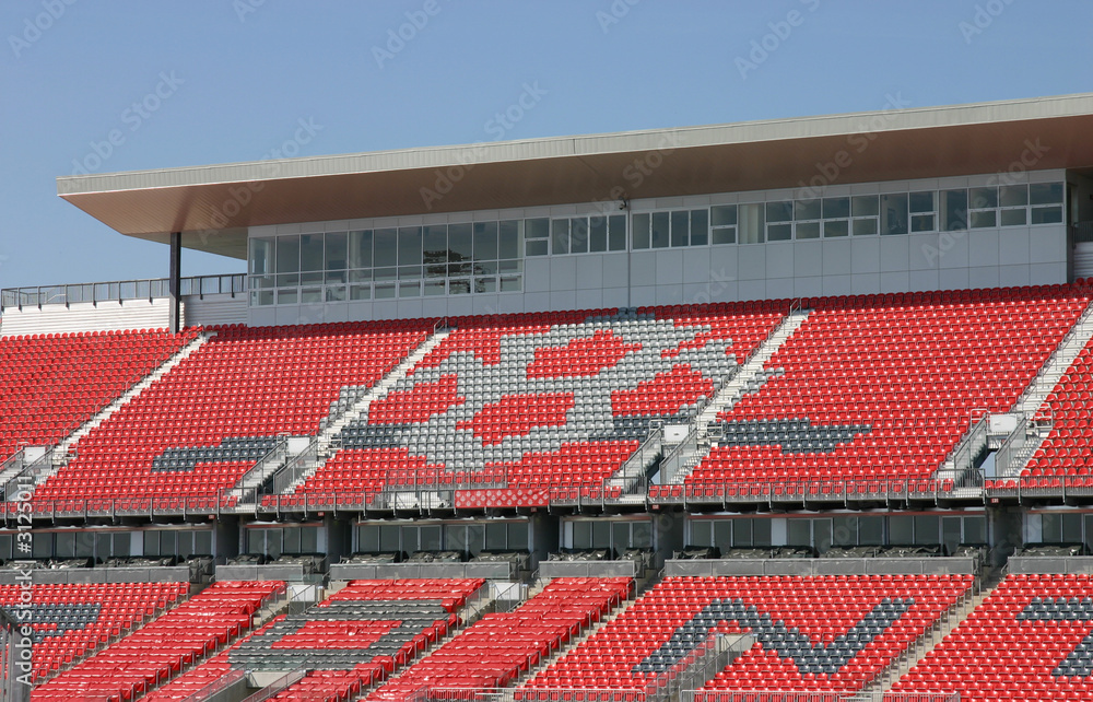 Obraz premium pusty stadion piłkarski / piłkarski