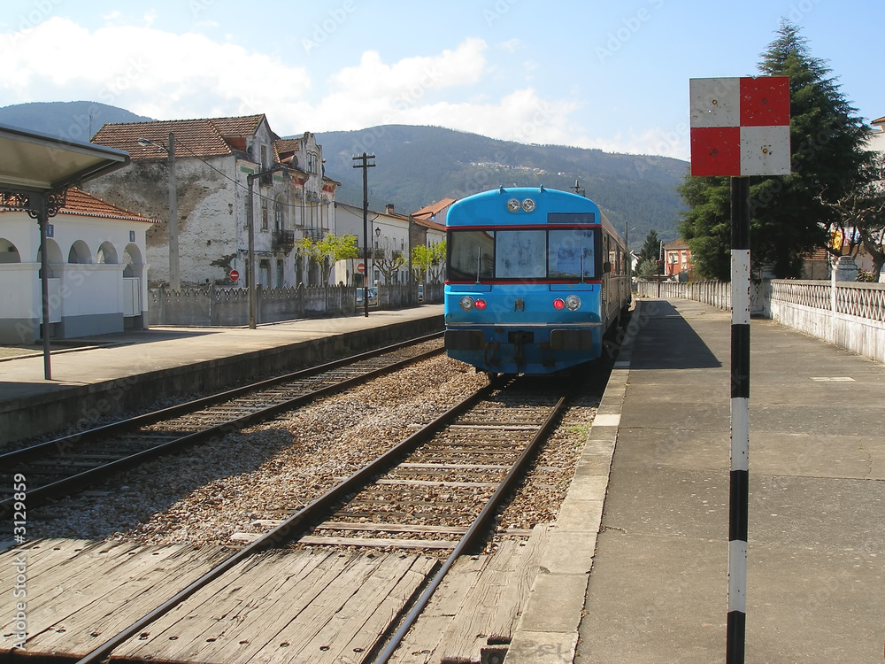Naklejka premium train station